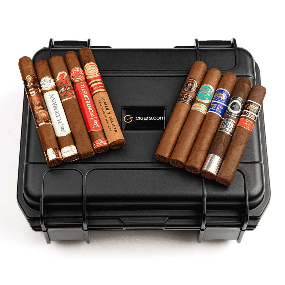 Cigar Samplers 10Count + Travel Humidor